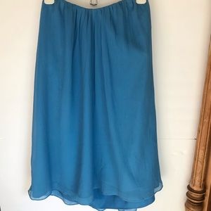 Elizabeth and James strapless silk mini dress